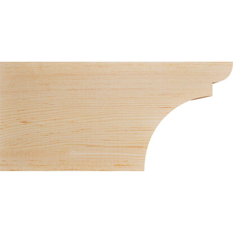 Yorktown Smooth Rafort Tail, Sapin de Douglas, H 8 po x l 16 po x P 3,5 po