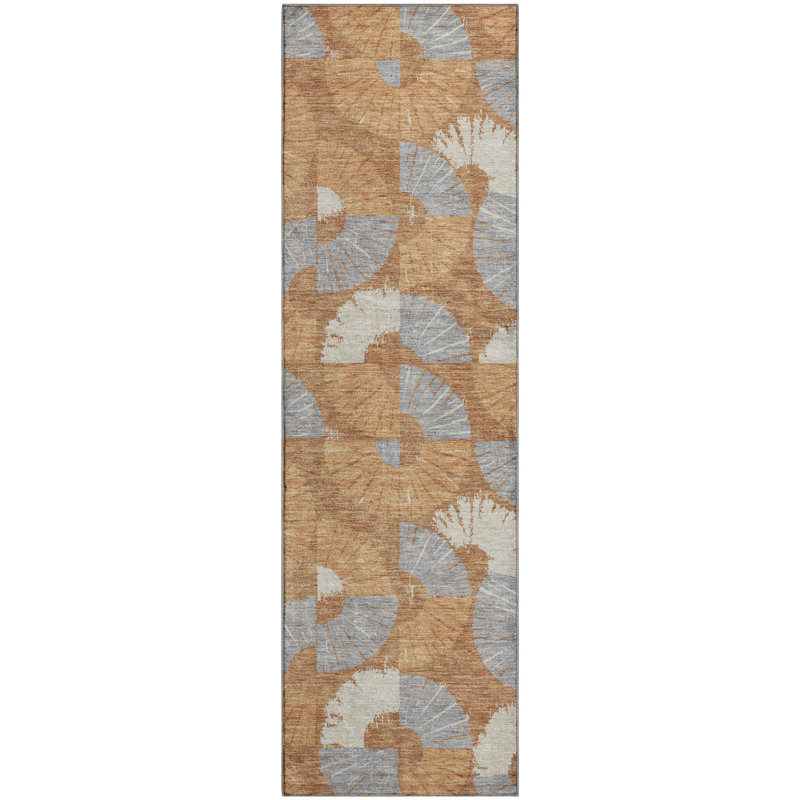 Tapis spiralé Premium lavable à la machine AMF2462 Mayfield, Paprika, 2'3" x 7'6" Runner