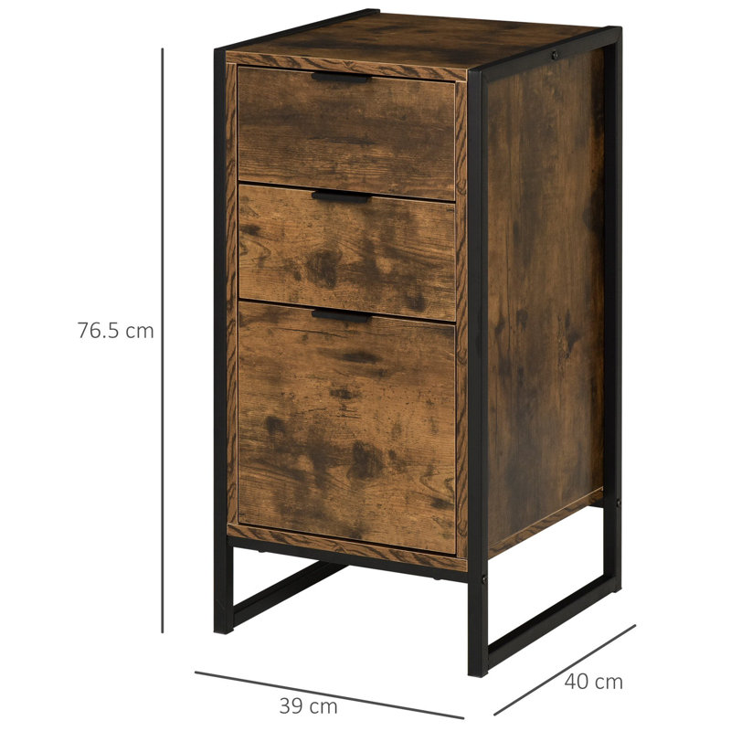Collegiate 3 Drawer 39Cm W Tallboy Chest