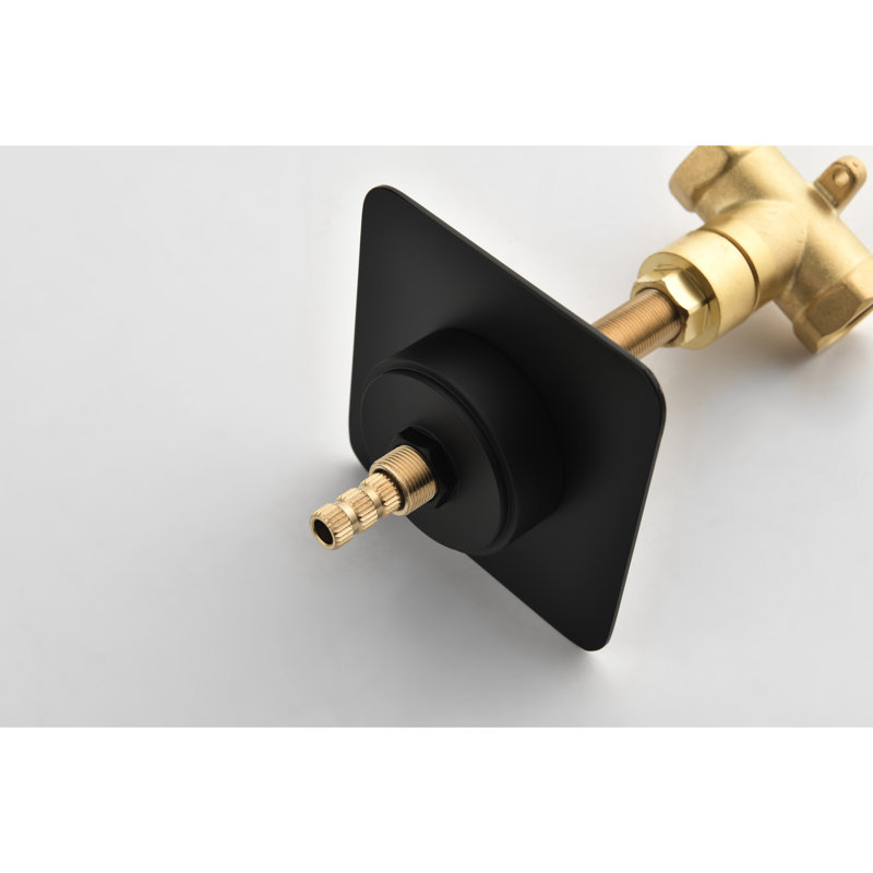 Valve anticorrosion - 3/4" en métal coulé, poignée réglable en laiton, noir mat, 8,9 cm x 5,6 cm, 825 g, étanche à la douche, large