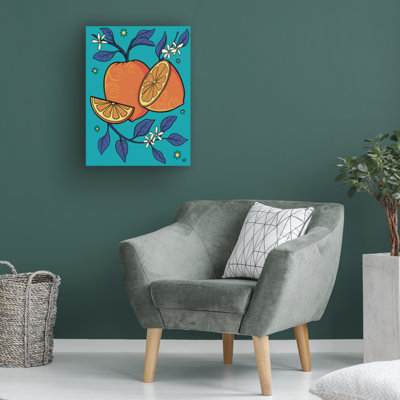 Murcia Oranges - Wrapped Canvas Print