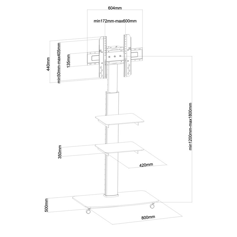 Unfinished TV Unit for TVs up to 60