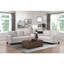 Mobilier de salon moderne rembourré en tissu texturé avec coussins 1 pièce-2055621630