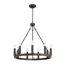 9-Lights Waggon Wheel Chandelier