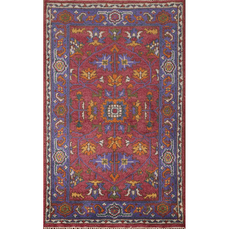 Tapis oriental en laine fait à la main Oushak 3 x 5