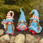 Gnome de jardin en magnésium tenant le drapeau américain "The Americanas"