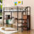 Ardella Metal Loft Bed with Desk and Wardrobe-1267548847-1267548844