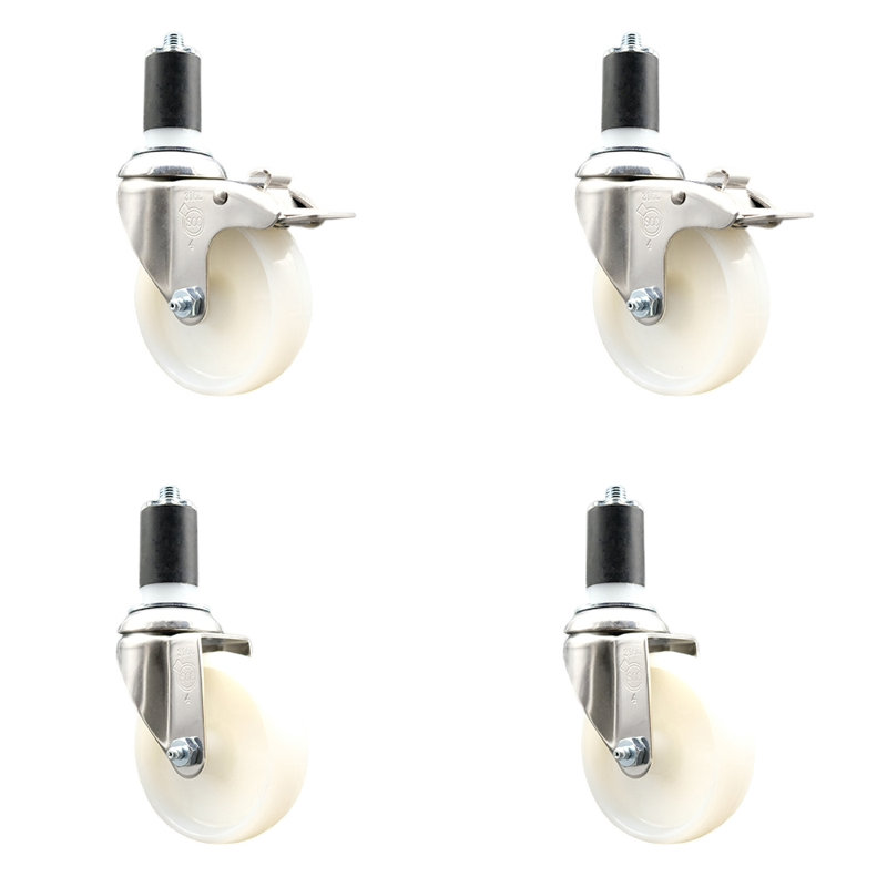 Swivel Stem Caster, 4" H x 4" W