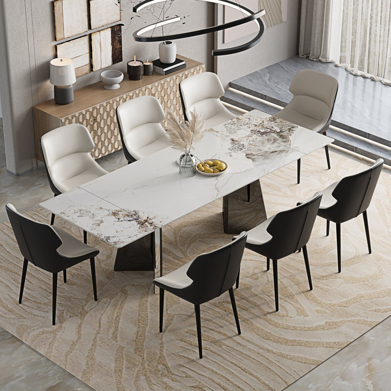 Ensemble de table de salle à manger Grady, Cream, Light Gray
