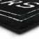 Ghobad Hers Bordered Polyester Machine Washable Bath Rug