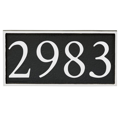 Plaque d'adresse murale 1 ligne Serif