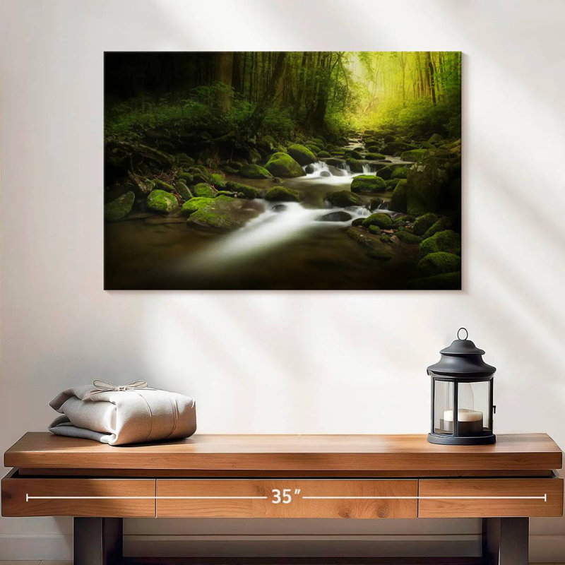 Cascade alvord mystique et moussue, H 26 po x l 39 po