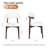 Upholstered Modern Solid Wood Dining Chairs With Ergonomic Curved Backrest, Cotton & Linen Fabric Kitchen Side Chairs(set Of 2)-245058570-245058574