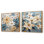 Poinsettias Crafted Delights - Ensemble de 2 collages carrés poinsettias