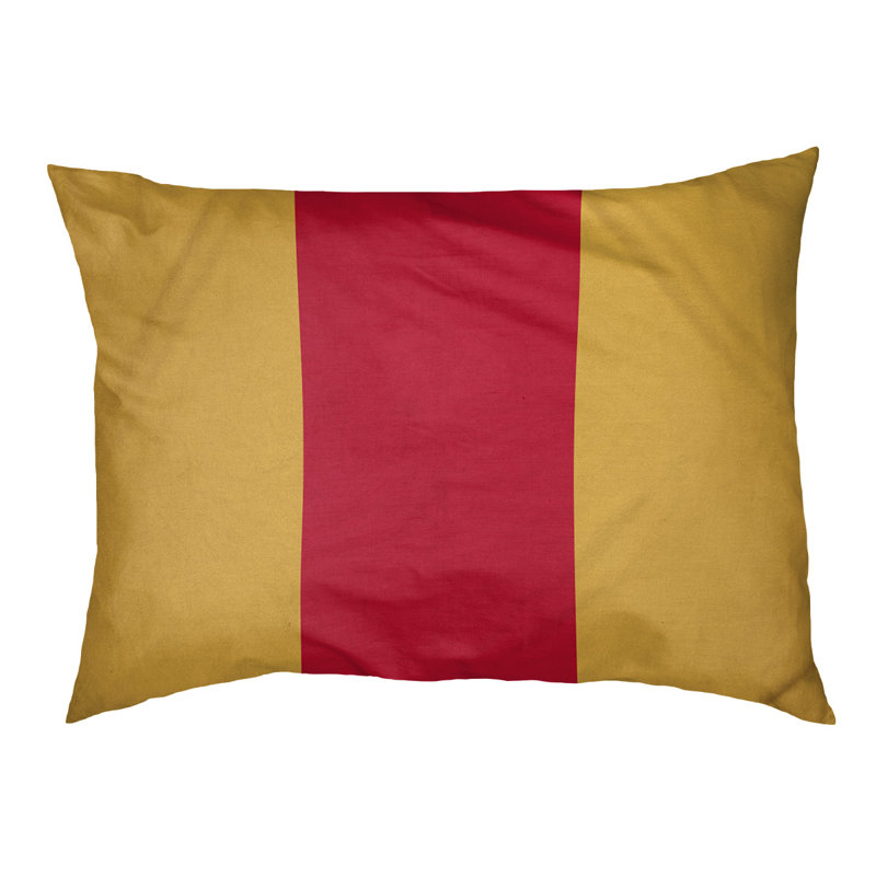 Coussin Detroit, Extra large (50" W x 40" D x 7" H), Yellow/Red/Yellow