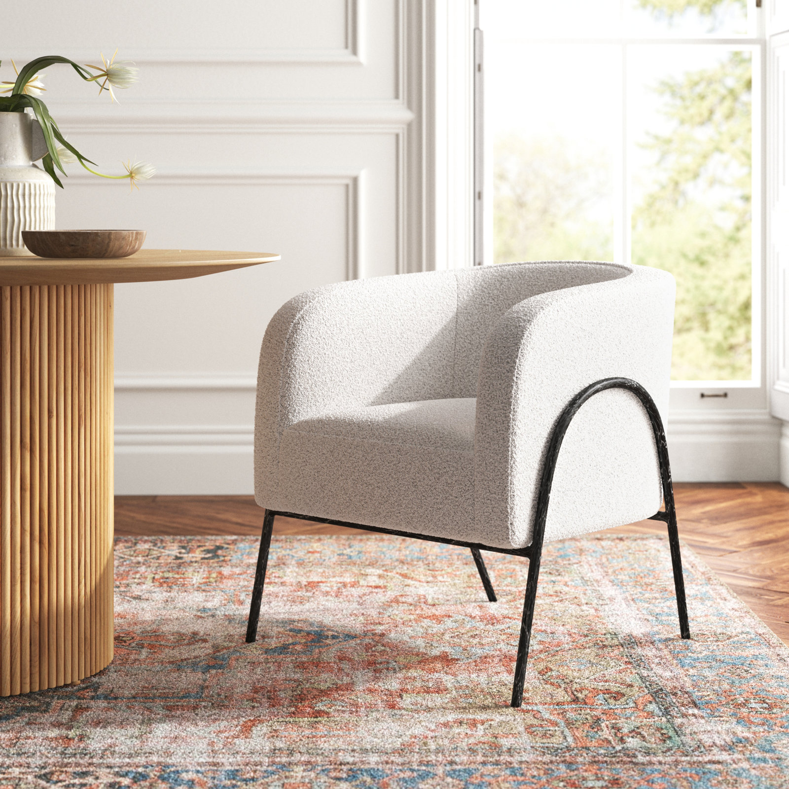Lina Upholstered Barrel Chair