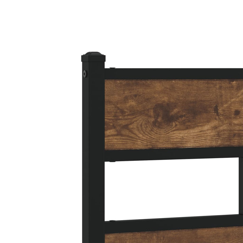 Criselda Bed, 180 x 210cm, Smoked Oak