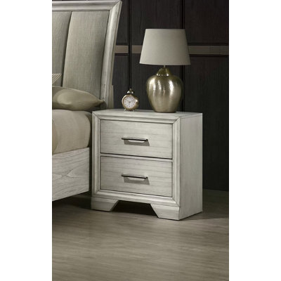 1pièce de style contemporain avec deux tiroirs de rangement et table de bout de table de bout
