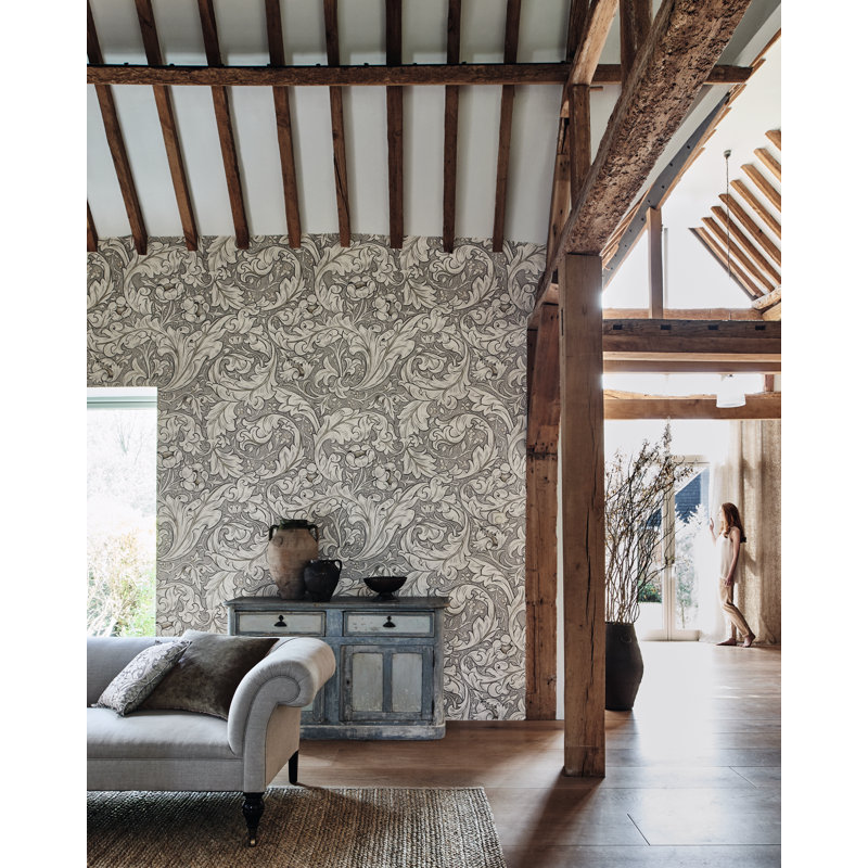 Pure Bachelors Button Wallpaper, Gray/Blue