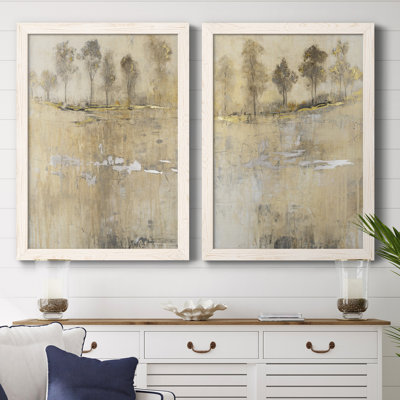 Cloake in Mist I - ensemble de 2 peintures encadrées
