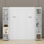 Lit escamotable mural Murphy avec portes de rangement-187043817