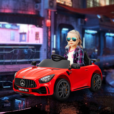 Mercedes-Benz AMG GTR Licensed Ride on Car w/ Remote Red
