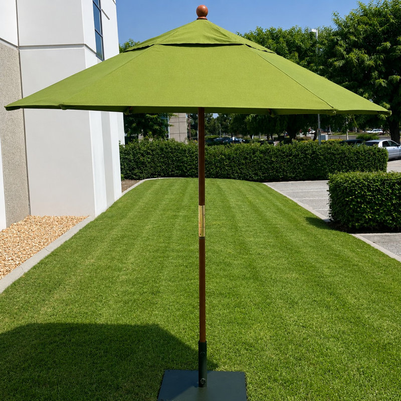 Auvent de remplacement de parasol de patio de 6 pi seulement, dessus de parasol de cour de marché de table d'extérieur pour auvent de parasol extérieur avec gazon à 6 nervures