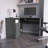 L-Shaped Desk, Keyboard Tray, Two Drawers, One Open Shelf-942162518-968795144