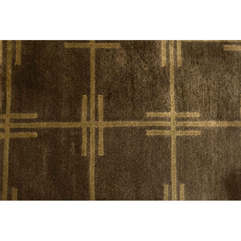 Hand-Knotted High-Quality Brown Area Rug