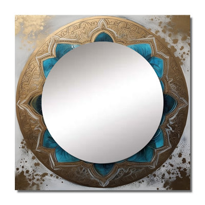 Seraya - Boho Mandala Square Mirror For Wall Art Decor