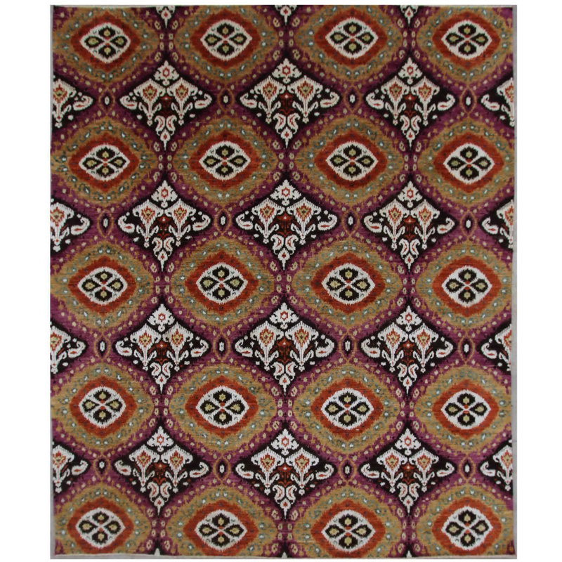 Geometric Hand Knotted Area Rug, Rectangle 236 x 285cm