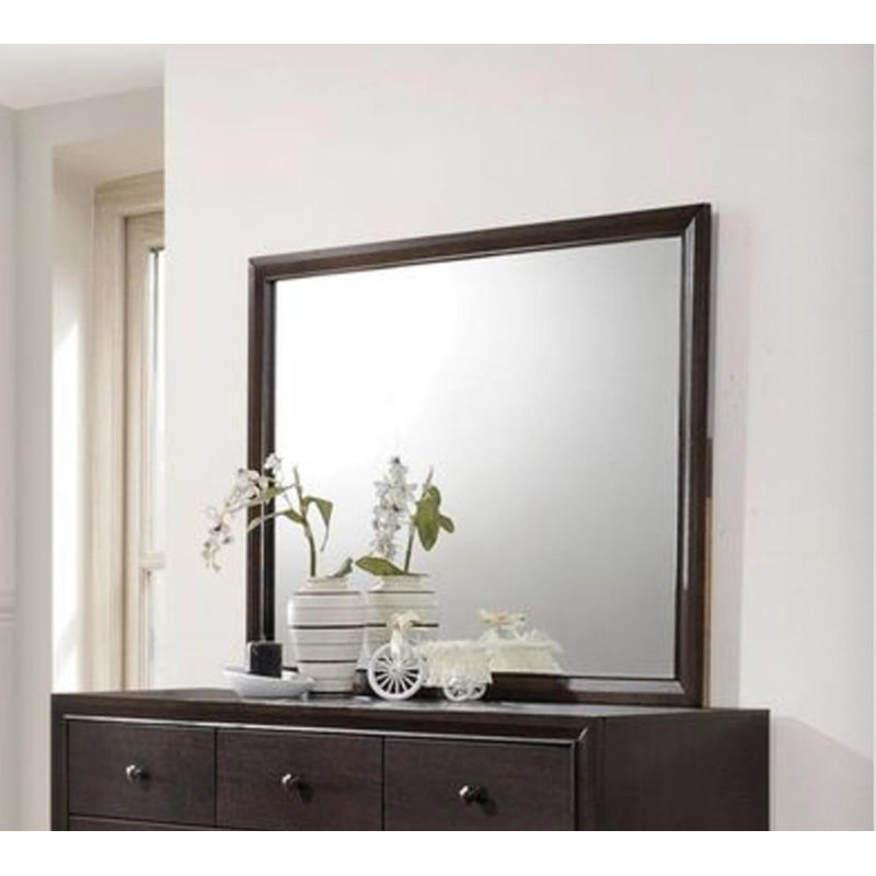 Espresso Finish Mirror