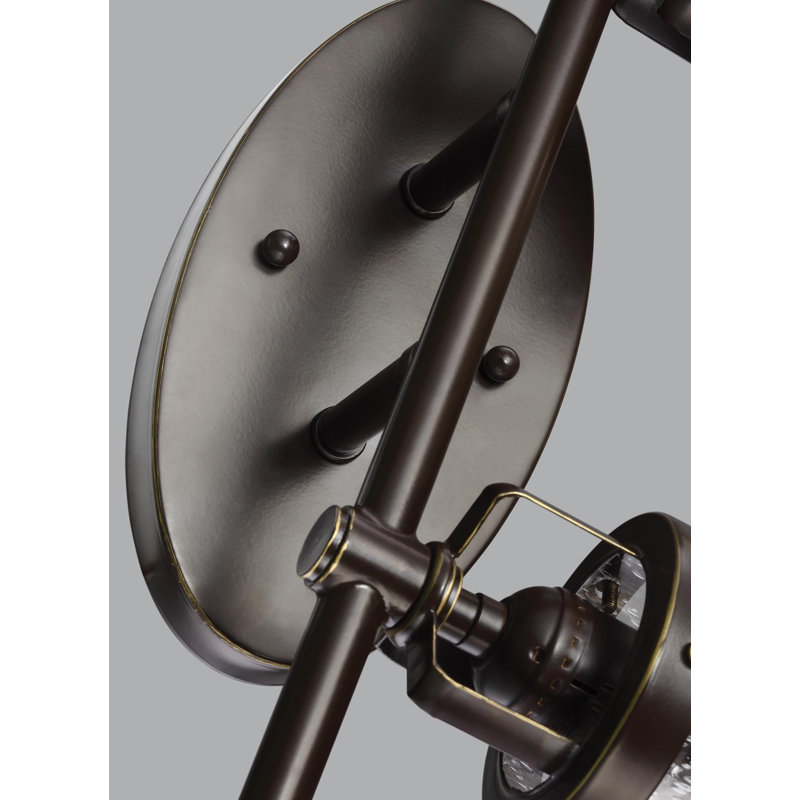 Belton Two Light Wall / Bath from Generation Lighting , Midnight Black, No