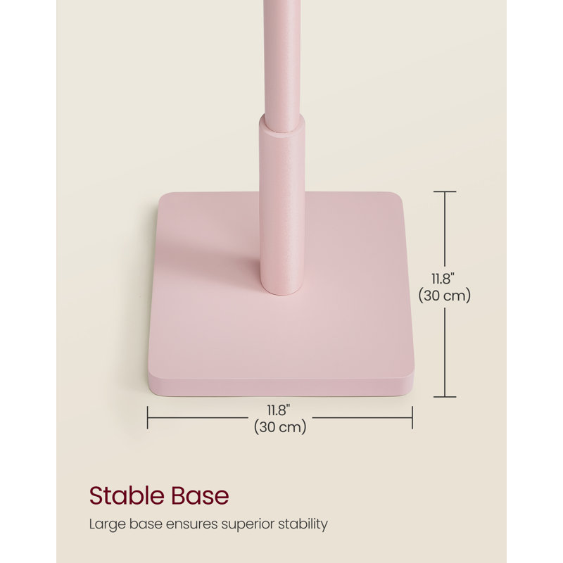 Blanding Freestanding 8 - Hook Coat Rack, Pink