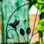 120cm H x 40cm W Metal Arched