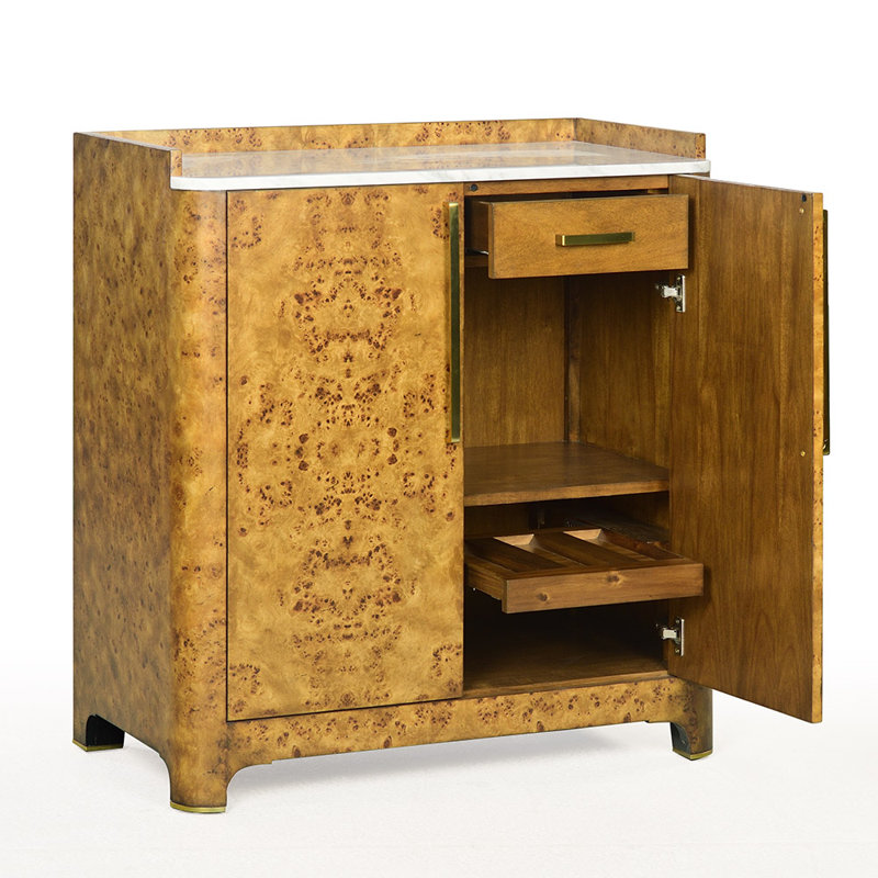 36'' W Server, Light Brown