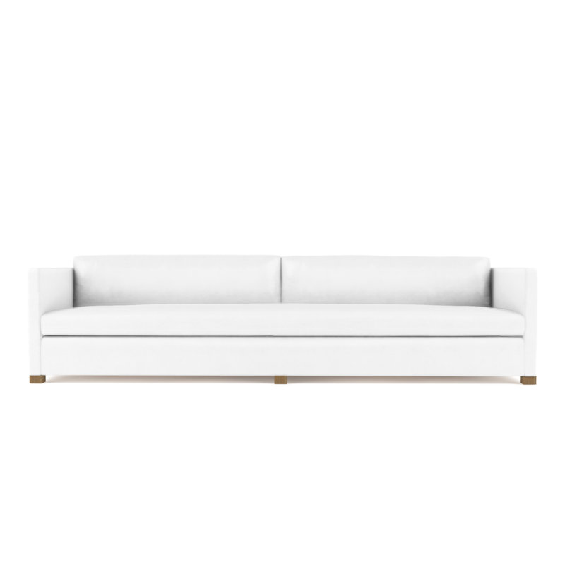 Madison Sofa, 33" H x 120" W x 38" D, Weathered, Vintage Leather Blanc