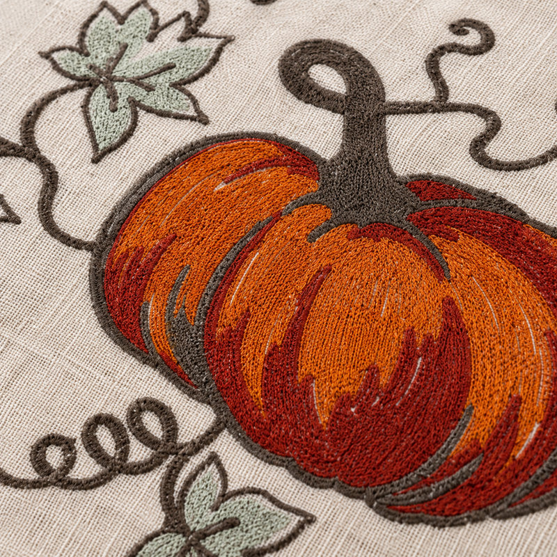 Truluck Embroidered Round Placemat