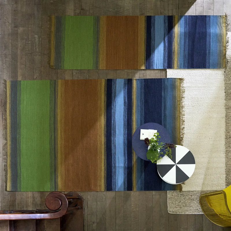 Mikome Indigo Rug, Rectangle 5'3" x 8'6"