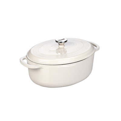 Lodge Enamel 7 Quart Cast Iron Oval Dutch Oven