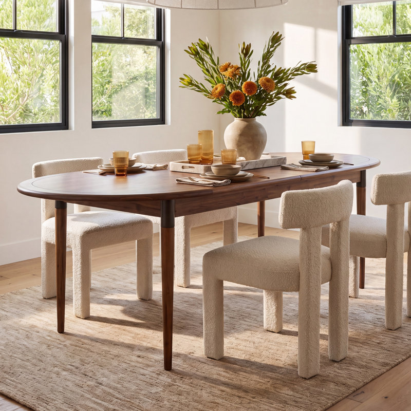 Dalli Oval 84'' L x 38'' W, Toasted Walnut