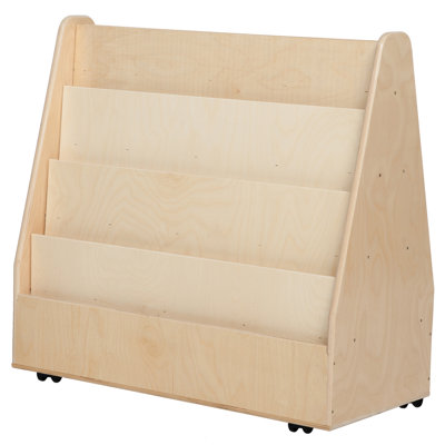 Contender Double Sided 8 Compartment Book Display with Caster