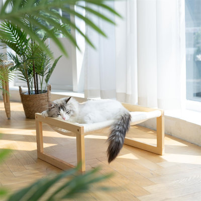 Orthopedic Fleece Pet Sofa Hooded Cat Mat Nest Bolster Pet Bed