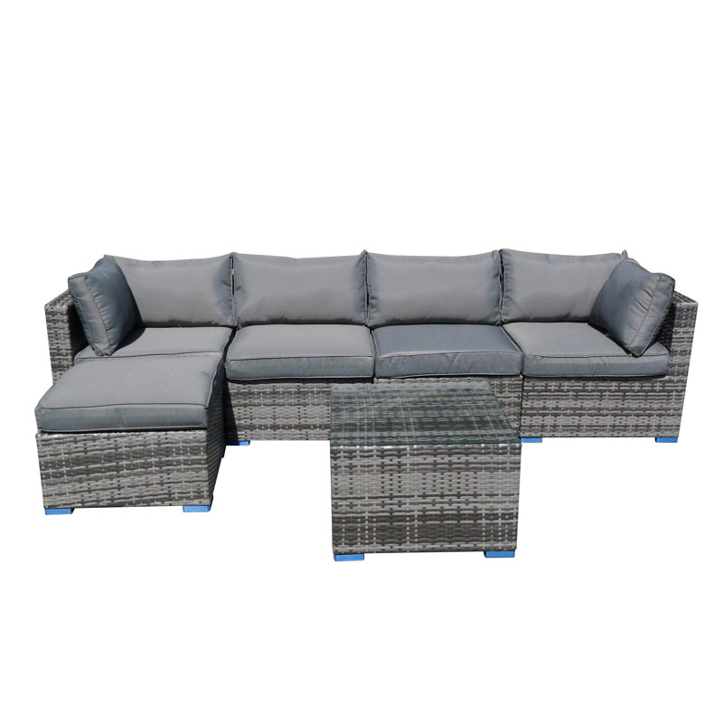 The Manhattan 5 Seater Set With Single Seater, Grey