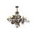Deyoung 9 - Light Steel Dimmable Chandelier