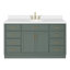 Tidworth Solid Wood Single Bathroom Vanity with 1.5'' White Quartz Top-1166852497-1171835466