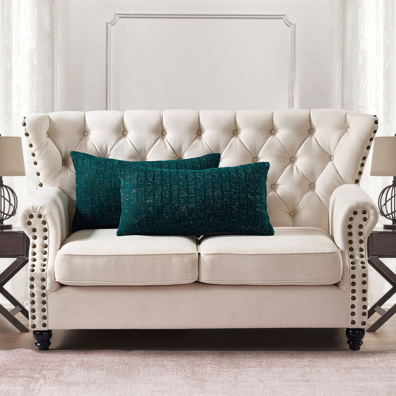 Rectangular Lumbar Cushion Cover, Deep Teal