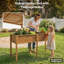 Lit de jardin surélevé surélevé avec pattes 72 po x 24 po x 30 po avec rebord surélevé et pieds HPS-136971298-134678339