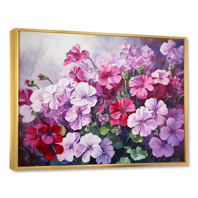 " Pink Geraniums Still Life Bloom "