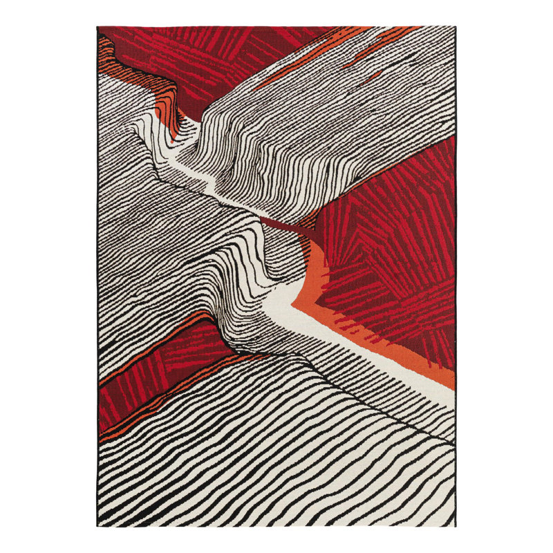 Echo Hower Indoor/Outdoor Area Rug, Rectangle 5'1" x 7'1"